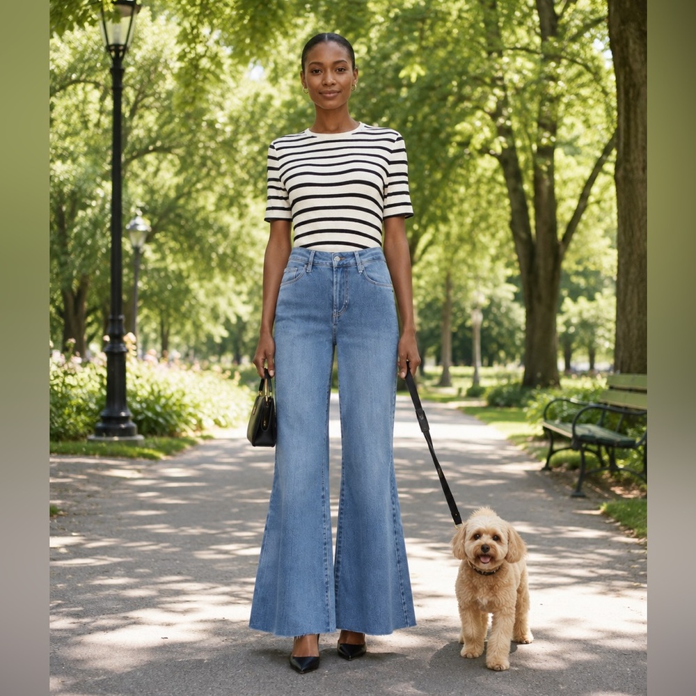FRAME Le Palazzo Crop high-waisted jeans